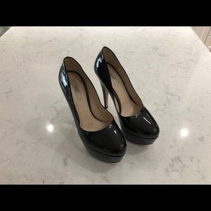 Prada Black Patent Leather Platform